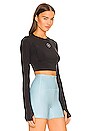 view 2 of 4 Twist Crop Top in Black