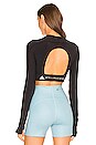 view 3 of 4 Twist Crop Top in Black