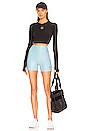 view 4 of 4 Twist Crop Top in Black