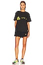 view 5 of 5 Sportswear Logo T-Shirt in Black & Shock Yellow