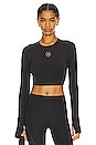 view 2 of 4 Truestrength Yoga Crop Top in Black