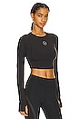 view 3 of 4 Truestrength Yoga Crop Top in Black