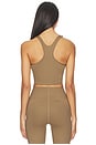 view 3 of 4 True Strength Yoga Crop Top in Brown Moss