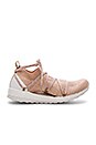 view 1 of 6 Pure Boost X Sneaker in Copper & White Chalk & Bliss Coral
