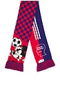 view 1 of 4 ÉCHARPE BD in Better Scarlet & Victory Blue