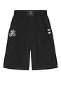 view 6 of 7 x Willy Chavarria Pinstripe Shorts in Black