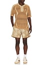 view 4 of 6 x Clot By Edison Chen Ikat Sprinter Short in Beige