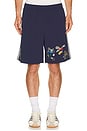 view 1 of 6 x Brain Dead x Disney Short in Collegiate Navy
