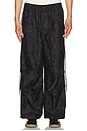 view 1 of 6 PANTALON PARACHUTE in Black