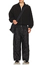 view 4 of 6 PANTALON PARACHUTE in Black