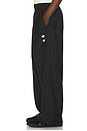 view 3 of 7 x Willy Chavarria Pinstripe Pants in Black & White
