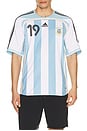 view 1 of 5 AFA Argentina Home 2006 Messi 19 World Cup Jersey in White