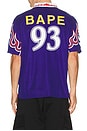 view 2 of 5 x Bape Flame Football Jersey in Japan Blue