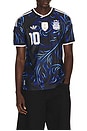 view 1 of 5 Afa Argentina 26 2010 Away World Cup Jersey in Black, Lucid Blue, & Blue Burst
