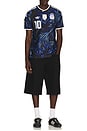view 3 of 5 Afa Argentina 26 2010 Away World Cup Jersey in Black, Lucid Blue, & Blue Burst