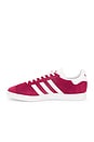 view 5 of 6 Gazelle Sneaker in Collegiate Burgundy, White & Gold Metallic