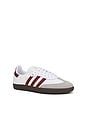 view 2 of 6 Samba Og in White, Preloved Ruby, & Clear Granite