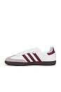 view 5 of 6 Samba Og in White, Preloved Ruby, & Clear Granite