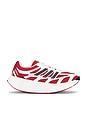 view 1 of 7 Adizero Aruku in White, Pure Ruby, & Core Black