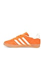 view 5 of 6 Gazelle Indoor Sneaker in Orange, Off White, & Gold Metallic