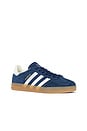 view 2 of 6 Gazelle Indoor Sneaker in Night Indigo, Off White, & Gold Metallic