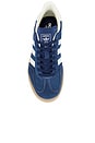 view 4 of 6 Gazelle Indoor Sneaker in Night Indigo, Off White, & Gold Metallic