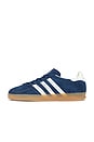 view 5 of 6 Gazelle Indoor Sneaker in Night Indigo, Off White, & Gold Metallic
