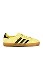 view 1 of 6 Gazelle Indoor Sneaker in Yellow, Core Black, & Gold Metallic