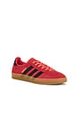 view 2 of 6 Gazelle Indoor Sneaker in Red, Core Black, & Gold Metallic