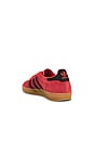 view 3 of 6 Gazelle Indoor Sneaker in Red, Core Black, & Gold Metallic