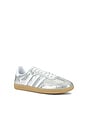 view 2 of 6 ZAPATILLA DEPORTIVA SAMBA in Silver Metallic, White, & Gum3
