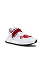 view 1 of 7 NMD Hu Human Made Sneaker in White & Scarlet