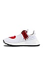 view 5 of 7 NMD Hu Human Made Sneaker in White & Scarlet