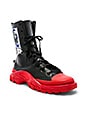 view 1 of 6 SNEAKERS DETROIT HI-TOP in Black & Red