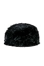 view 2 of 3 Faux Fox Hat in Black