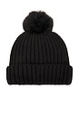 view 2 of 3 The Pom Hat in Jet Black