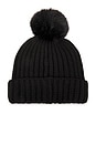 view 3 of 3 The Pom Hat in Jet Black