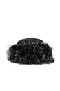 view 3 of 3 The Esme Faux Fur Hat in Jet Black