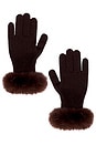 view 1 of 2 Lucie Glove in Chocolate