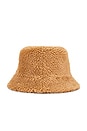 view 3 of 3 Teddy Bucket Hat in Beige