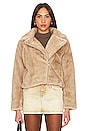view 2 of 5 Faux Mink Jacket in Palomino