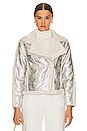 view 2 of 5 Moonstone Faux Shearling Jacket in Silver