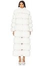 view 2 of 6 X Revolve The Diamond Luxe Full Length Faux Fur Coat in Whisper White