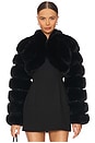 view 1 of 5 x REVOLVE Faux Fox Fur Short Jacket in Jet Black