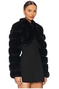 view 3 of 5 x REVOLVE Faux Fox Fur Short Jacket in Jet Black