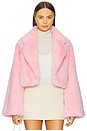 view 1 of 5 x REVOLVE Faux Fox Jacket in Rosa Ballet