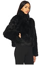 view 3 of 5 FAUX FUR EASY FIT 자켓 in Jet Black