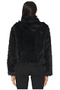 view 4 of 5 FAUX FUR EASY FIT 자켓 in Jet Black