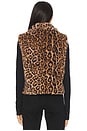 view 3 of 4 PRINTED RABBIT ベスト in Natural Cheetah
