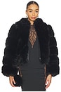 view 1 of 5 Icon Fur Jacket in Jet Black